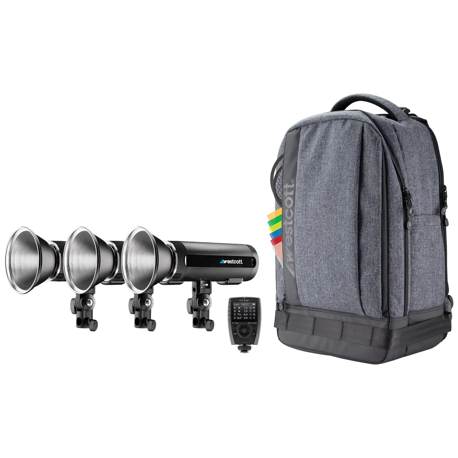 FJ200 Strobe 3-Light Backpack Kit with FJ-X3 M Universal Wireless Trigger