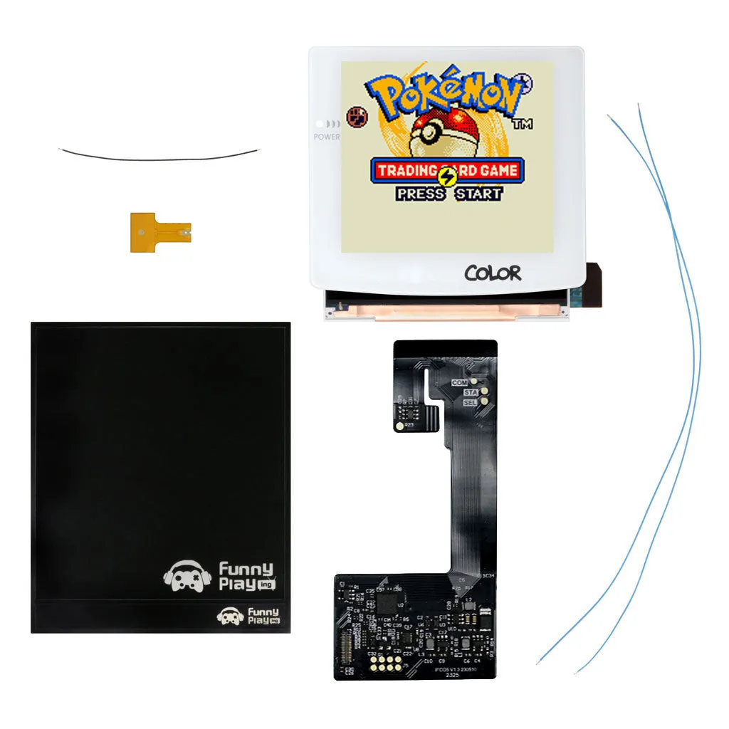 Game Boy Color Retro Pixel 2.0 Q5 IPS LCD Backlight Kit with Laminated Lens and OSD - FunnyPlaying