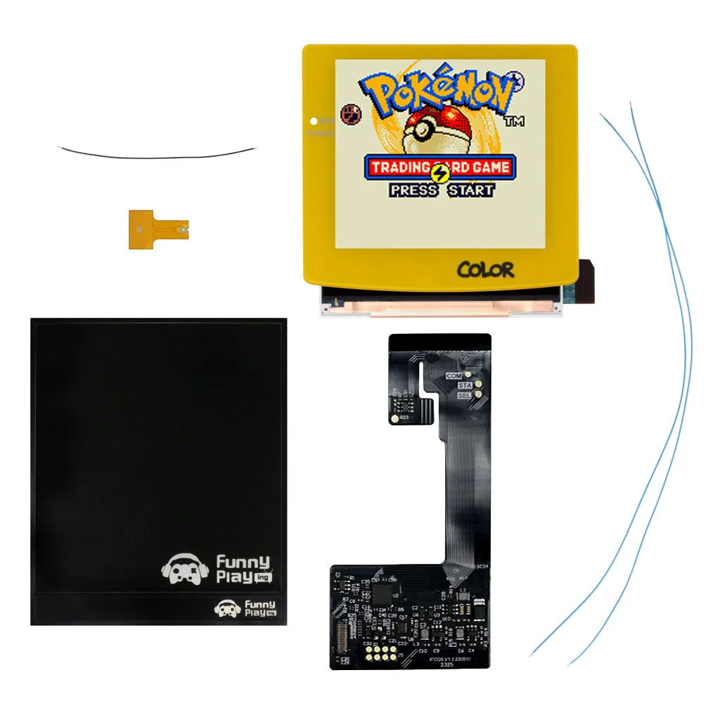 Game Boy Color Retro Pixel 2.0 Q5 IPS LCD Backlight Kit with Laminated Lens and OSD - FunnyPlaying