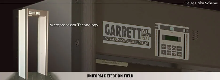 Garrett MT 5500 Maximum Throughput Metal Detector for High Volume Screening