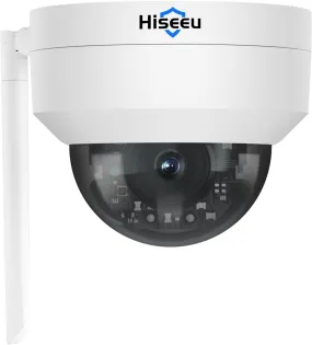 Hiseeu Security Camera 5MP PTZ Wireless Security Cameras Outdoor HD Night Vision, Auto Tracking Motion Detection WiFi Camera, Explosion-Proof Cameras No Fees for Home Safety