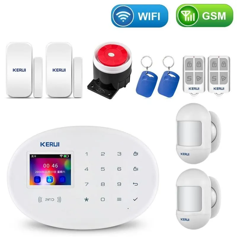 Home Touch Panel WIFI GSM Security Alarm System