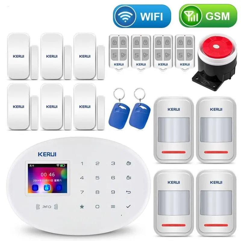 Home Touch Panel WIFI GSM Security Alarm System