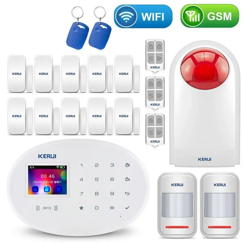 Home Touch Panel WIFI GSM Security Alarm System