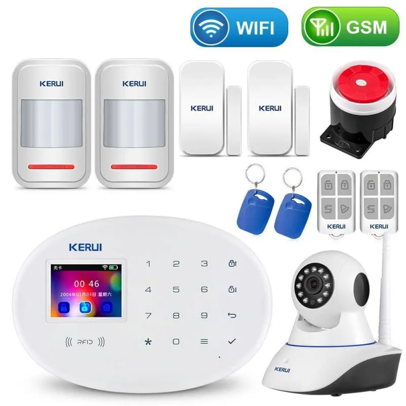 Home Touch Panel WIFI GSM Security Alarm System