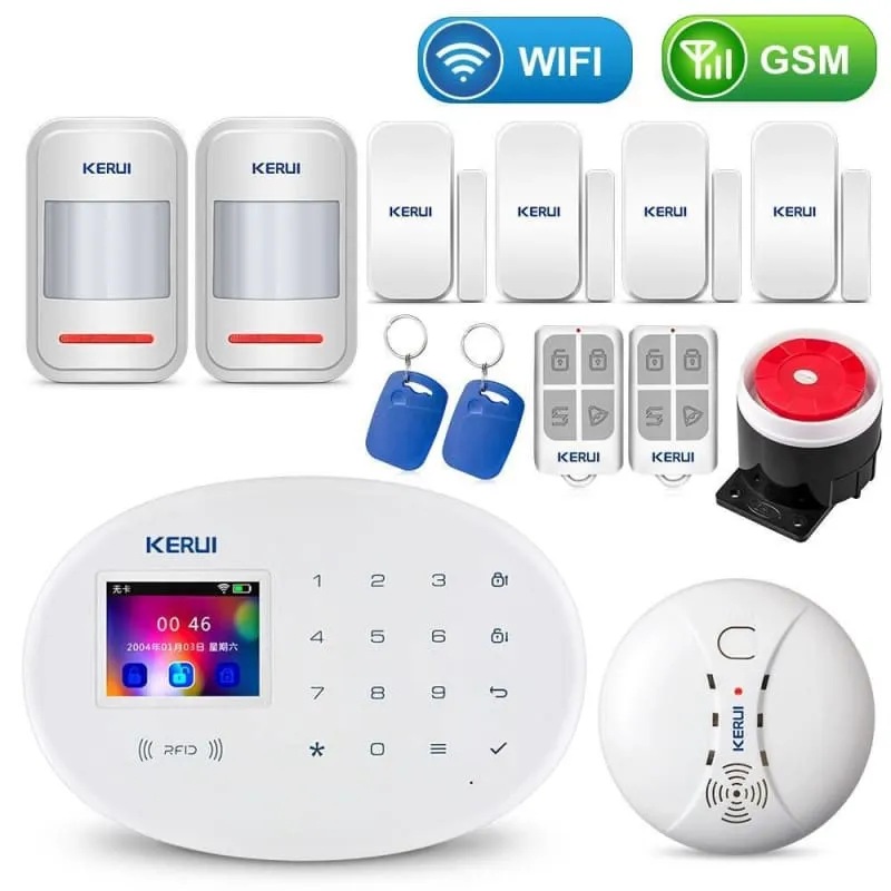 Home Touch Panel WIFI GSM Security Alarm System