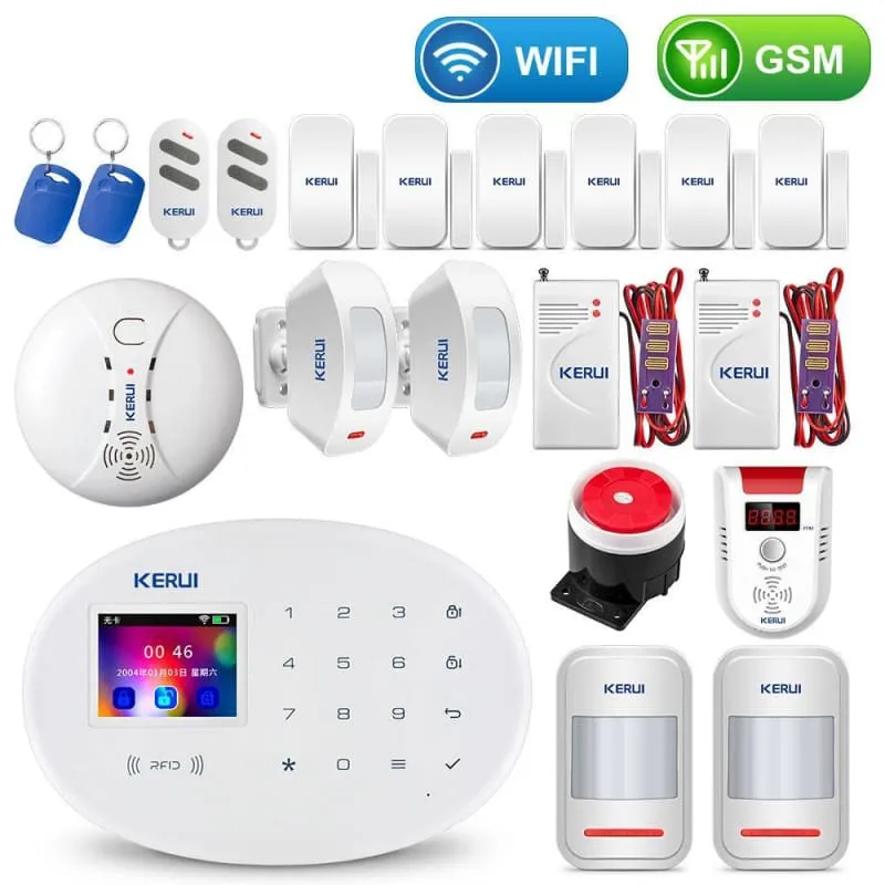 Home Touch Panel WIFI GSM Security Alarm System