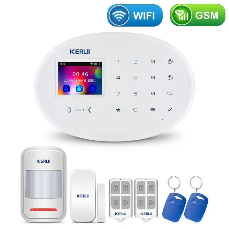 Home Touch Panel WIFI GSM Security Alarm System