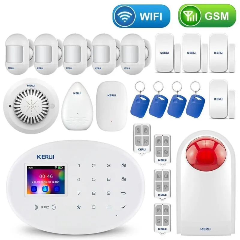 Home Touch Panel WIFI GSM Security Alarm System