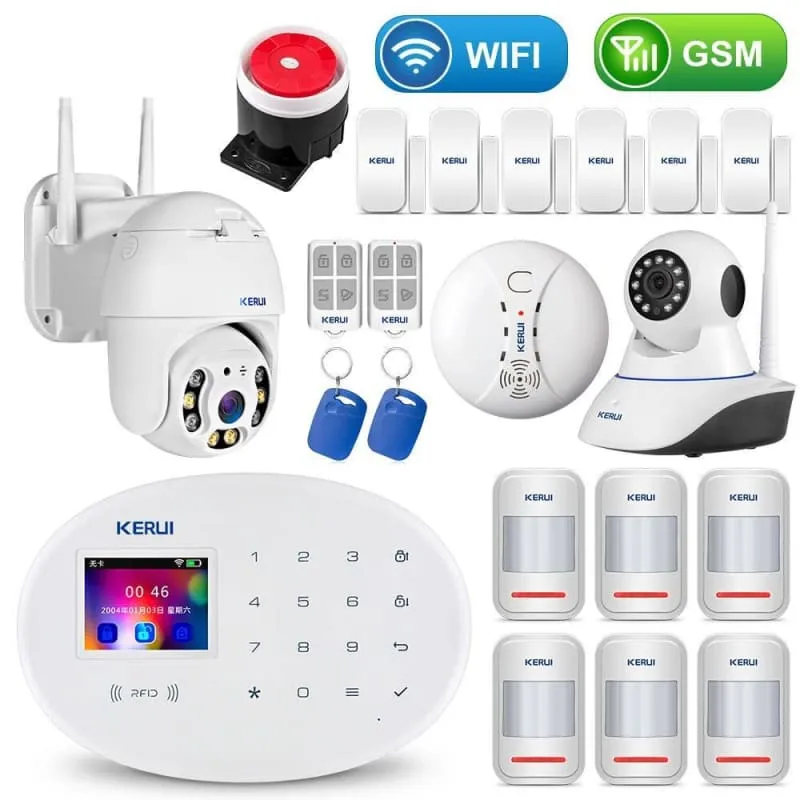 Home Touch Panel WIFI GSM Security Alarm System