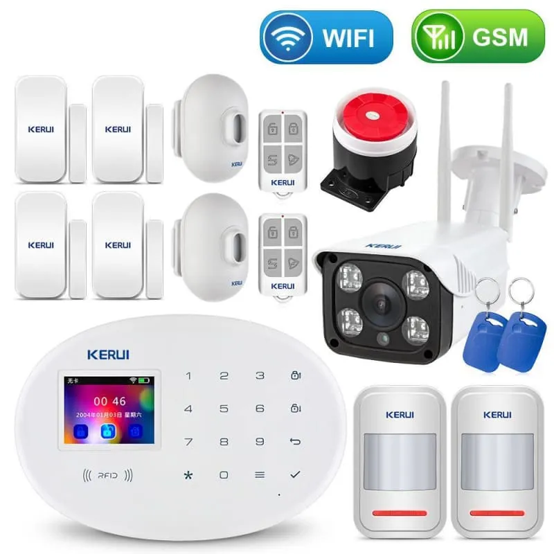 Home Touch Panel WIFI GSM Security Alarm System