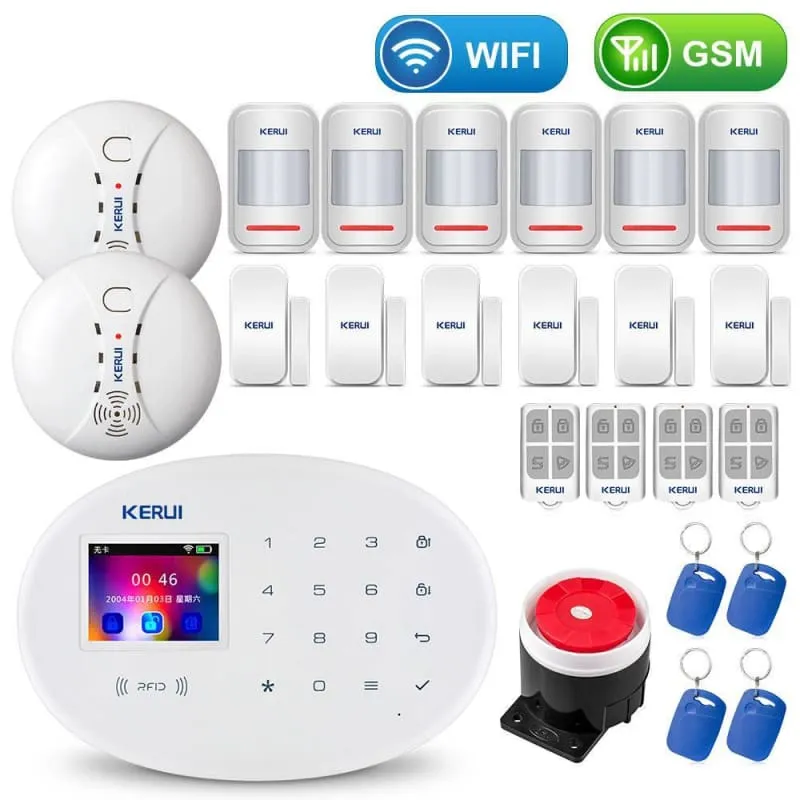 Home Touch Panel WIFI GSM Security Alarm System