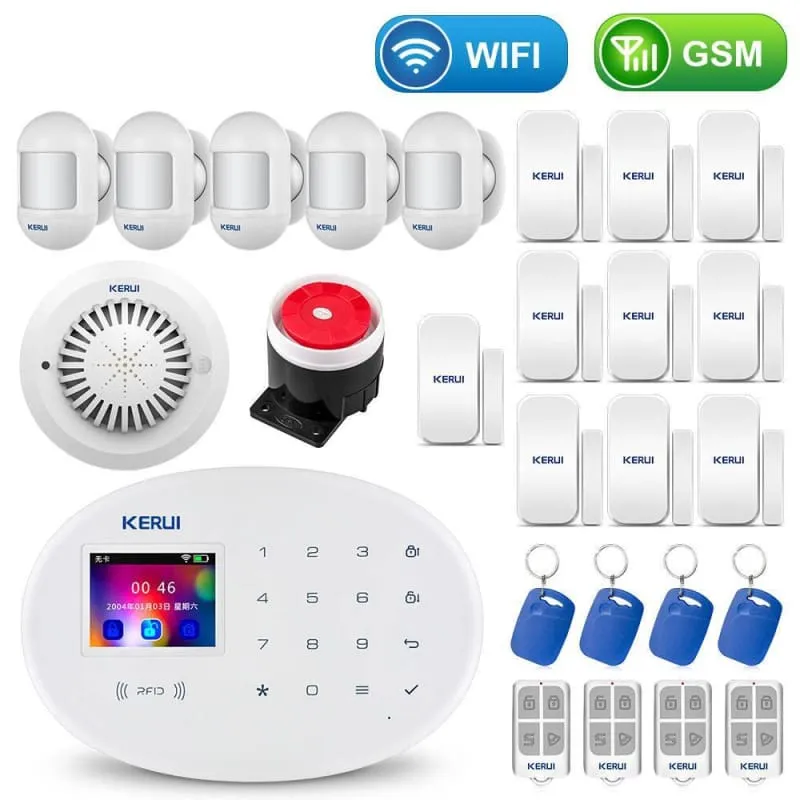 Home Touch Panel WIFI GSM Security Alarm System