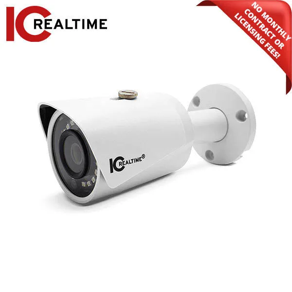 IC Realtime - AVS-B2210 / 2MP HDAVS Indoor/Outdoor Small Size Bullet Camera / Fixed 2.8mm Lens (70°) / 98 Feet IR / 12VDC