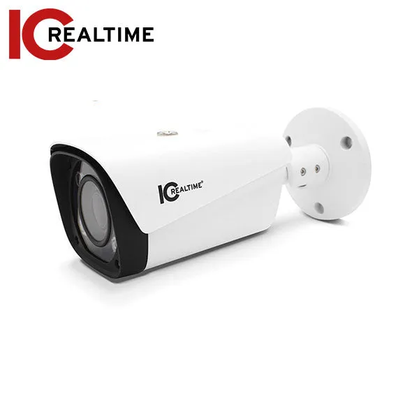 IC Realtime - AVS-B2218Z / 2MP HDAVS Indoor/Outdoor Mid Size Bullet Camera / Varifocal 2.7-12mm Lens (100° - 30°) / 262 Feet Smart IR / 12VDC