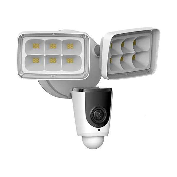 IC Realtime - FLOODER / 2MP Wi-Fi Outdoor Floodlight Camera / Fixed 2.8mm Lens / 33ft Distance Night Vision / 100 VAC To 240 VAC / Built-In Mic