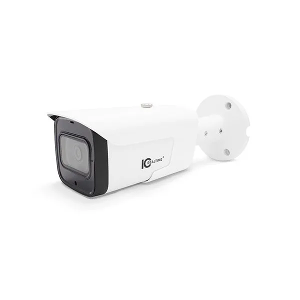 IC Realtime - HDMX-B50F-IR-M1 / 5MP, 16:9 HDAVS Indoor/Outdoor Mid Size Bullet Camera / Fixed 3.6mm Lens (109°) / 262 Feet Smart IR / 12VDC / Built-In Mic