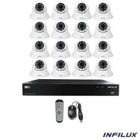 Infilux 16-Channel 4MP Surveillance Kit with 3.6mm Dome IP Cameras