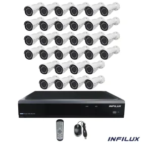 Infilux 32-Channel 4MP Surveillance Kit with 3.6mm Bullet IP Cameras