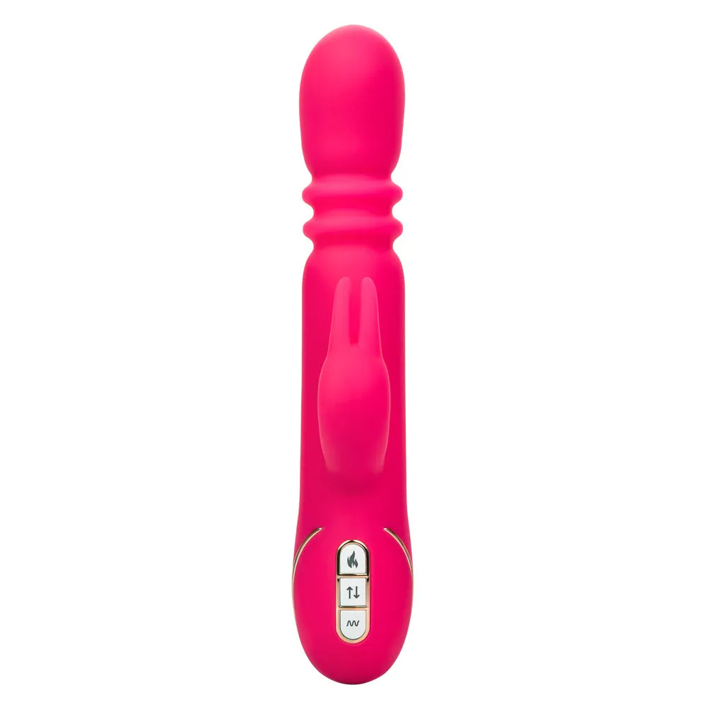 Jack Rabbit Signature Heated Silicone Triple Fantasy Rabbit - Pink