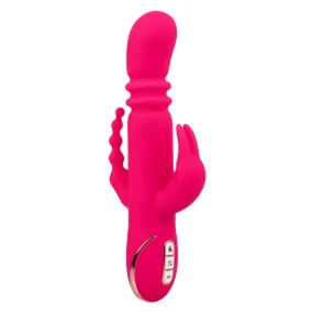 Jack Rabbit Signature Heated Silicone Triple Fantasy Rabbit - Pink