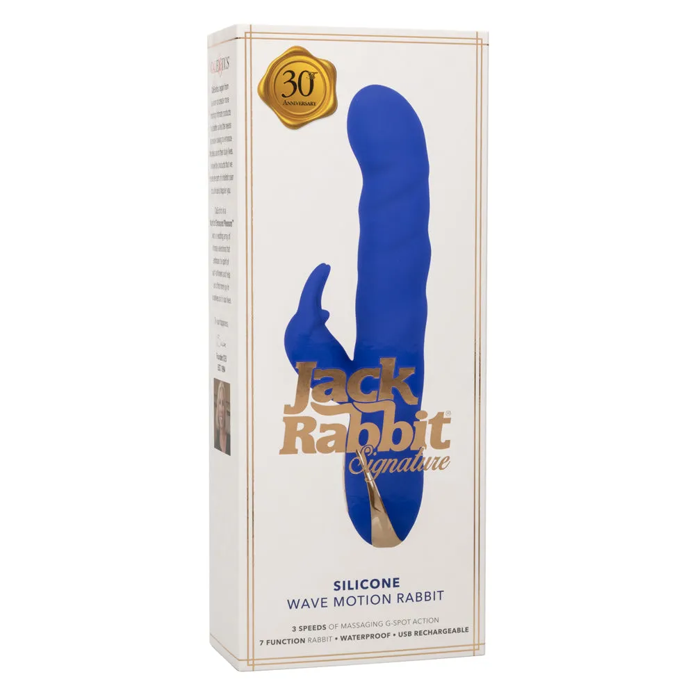 Jack Rabbit Signature Silicone Wave Motion Rabbit  - Blue