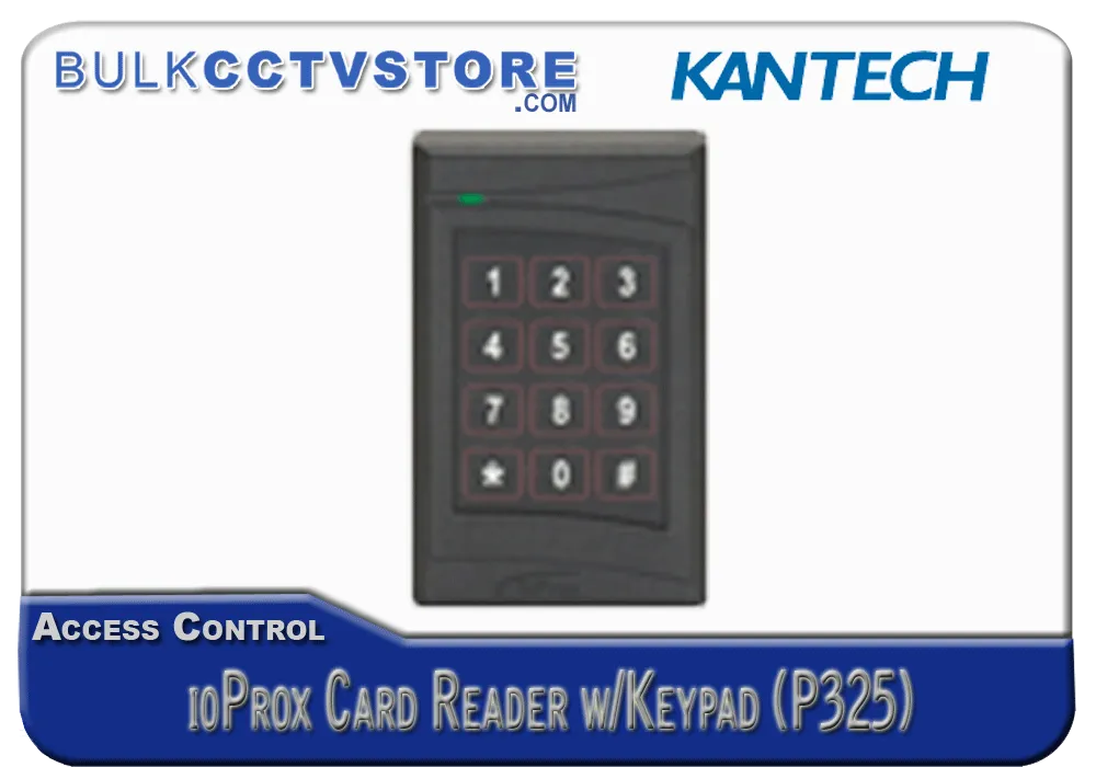 Kantech P325KPXSF ioProx Card Reader with integrated Keypad