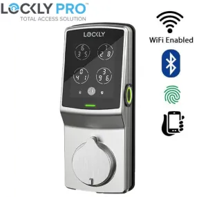 Lockly Guard - DEADBOLT 728FZ -  Fingerprint Z-Wave Smart Lock - Keypad - Biometric Fingerprint-Bluetooth  App Controlled - Satin Nickel