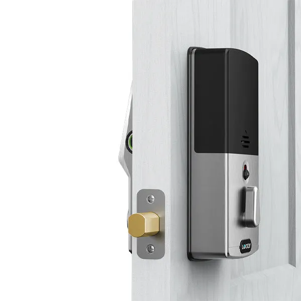 Lockly Guard - DEADBOLT 728WZ - Z-Wave Edition  Smart Lock-  Keypad-Fingerprint Biometric-  Wi-Fi-Bluetooth App Controlled - Includes Wi-Fi Hub - Satin Nickel