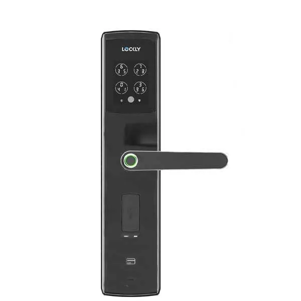 Lockly Pro - PGD829AFMB - Quote Series - Secure Lux - Mortise Smart Lock  - Fingerprint Reader - RFID Card - Bluetooth - Matte Black