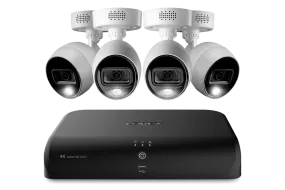 Lorex 4K (8 Camera Capable) 2TB Wired DVR System with Active Deterrence Bullet Cameras