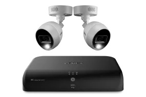 Lorex Fusion 4K 12 Camera Capable (8 Wired   4 Wi-Fi) 2TB Wired DVR System with Active Deterrence Bullet Cameras