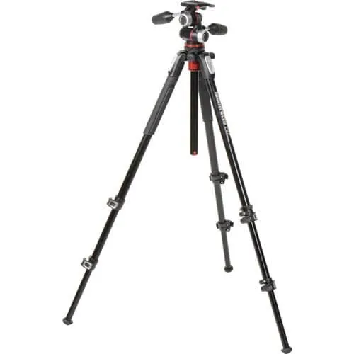 Manfrotto MK190XPRO3-3W 190 Aluminium 3-Section Tripod with Head