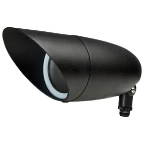 Matte Black LED Landscape Flood; 12 Watt; 3000K; 120 Volt