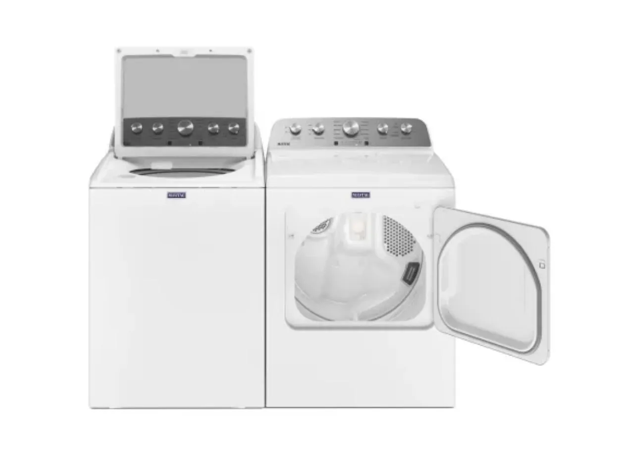 Maytag 28 Inch Wide 4.8 Cu. Ft. Washer and 29 Inch Wide 7 Cu. Ft. Electric Dryer Laundry Pair with Power™ Impeller
Model:MVW5430MW-MED5430MW