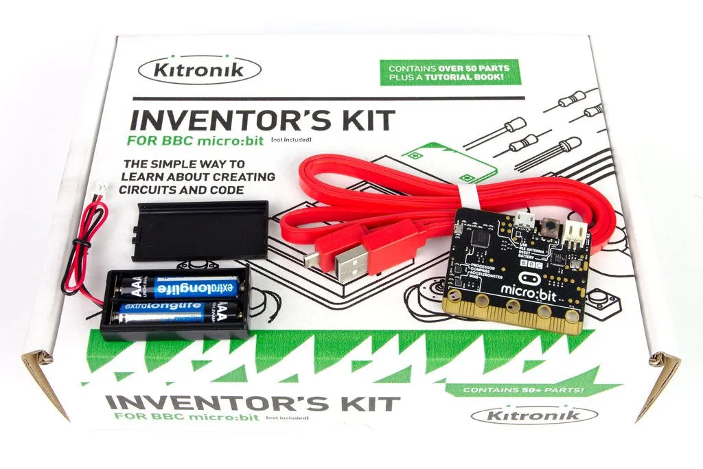 micro:bit Complete Starter Kit, including the Kitronik Inventor's kit