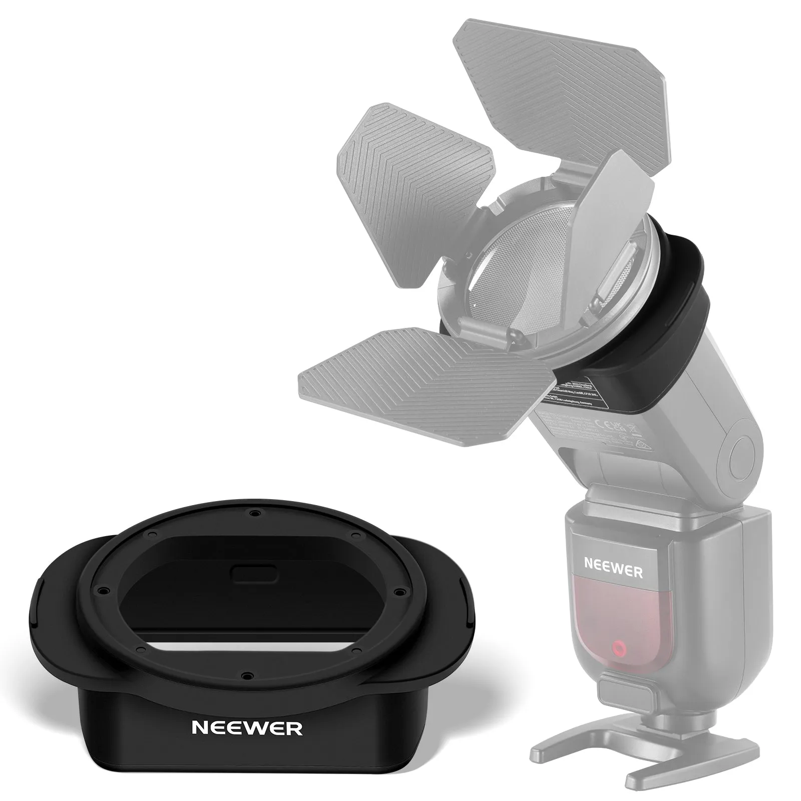 NEEWER SFR2 Silicone Square Flash Head Adapter Ring