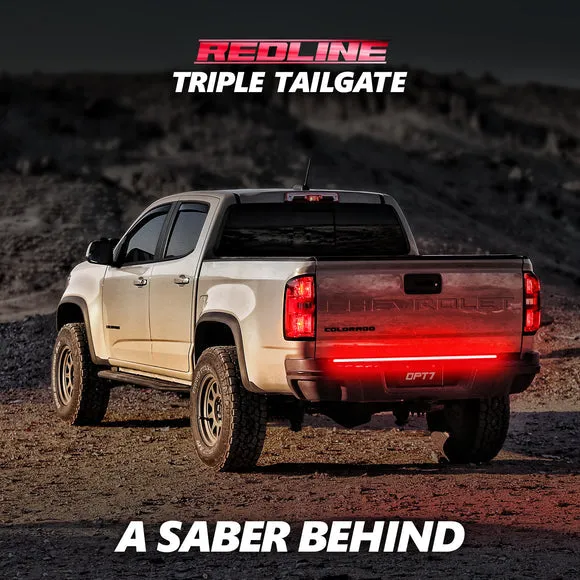 OPT7 Redline Triple Tailgate Light Bar 60" Bundle for Ford F150 18-20 Easy Connect Harness