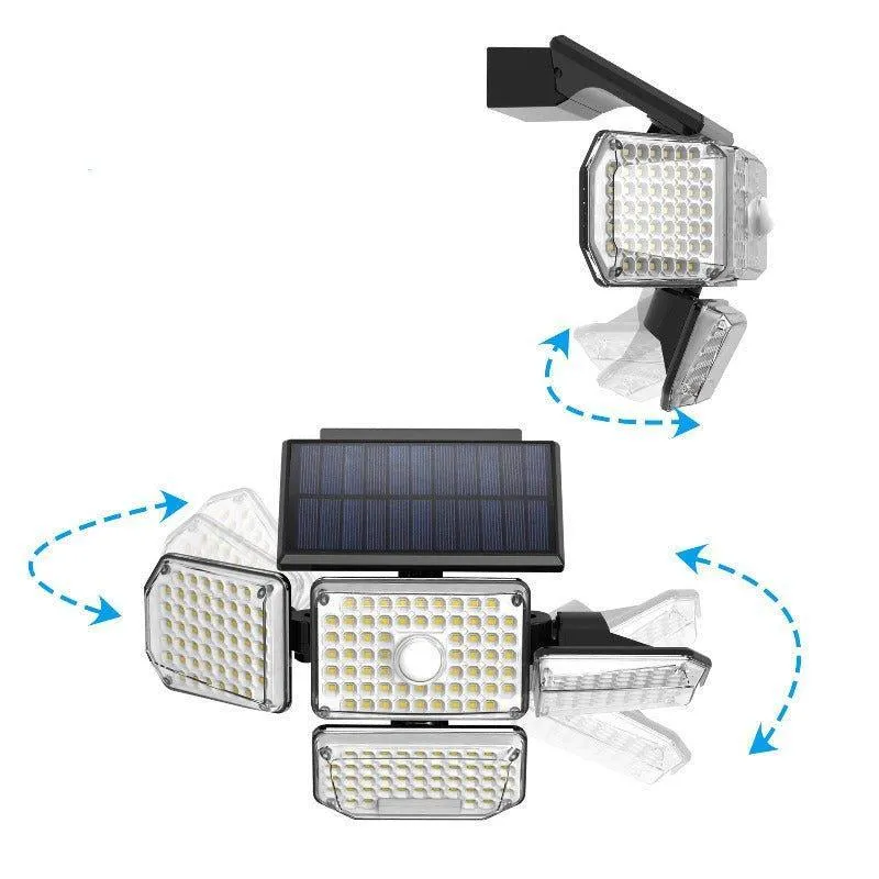 Outdoor Solar Lights with Adjustable Heads 214 LED Flood Light