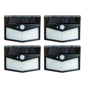 Outdoor Solar-Powered 212 LED Motion Sensor Light (4-pack)