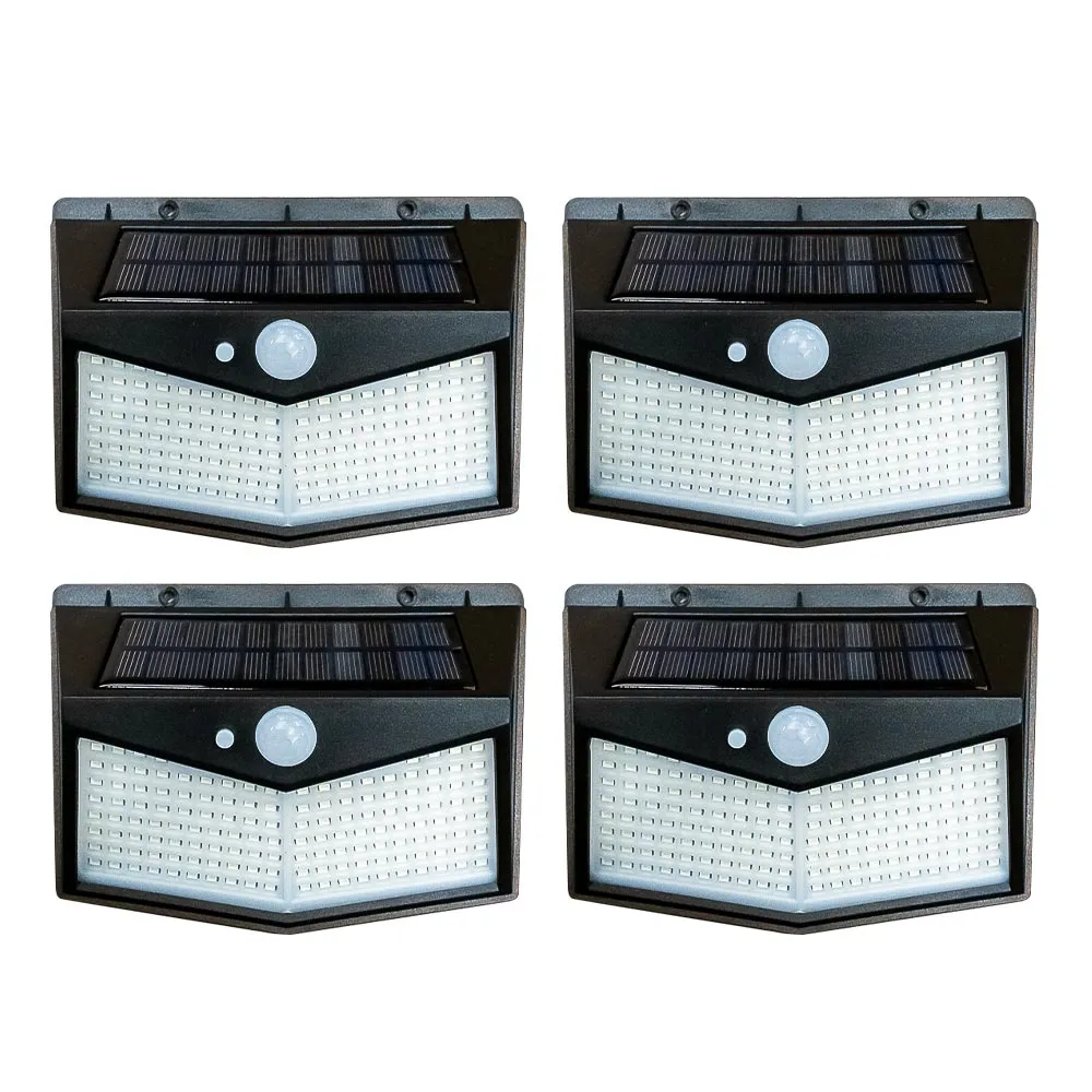 Outdoor Solar-Powered 212 LED Motion Sensor Light (4-pack)