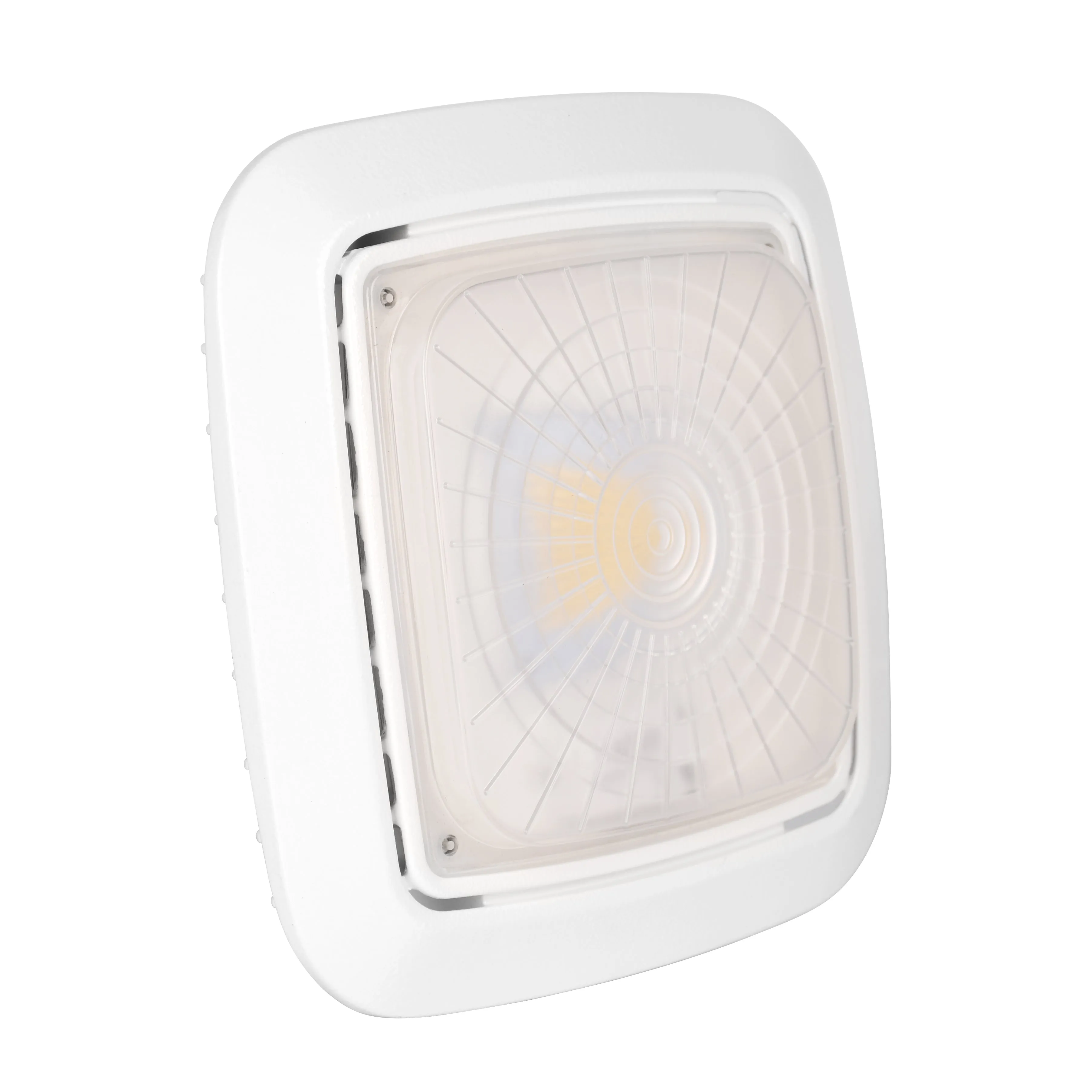 Parking Garage/Canopy Light w/Motion Sensor - Bluetooth App Programmable (30w/50w/75w/100w) 14,000lm 3CCT (3000K/4000K/5000K) Adjustable 100-277vAC