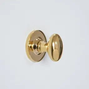 Polished Brass Oval Bathroom Thumbturn