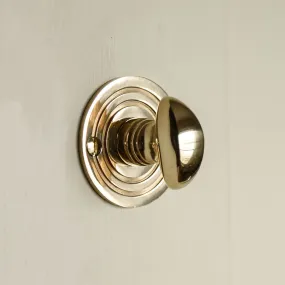 Polished Brass Round Bathroom Thumbturn