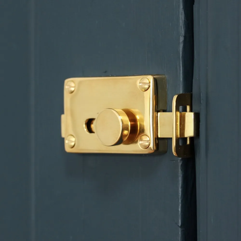 Polished Brass Vacant Engaged Lock