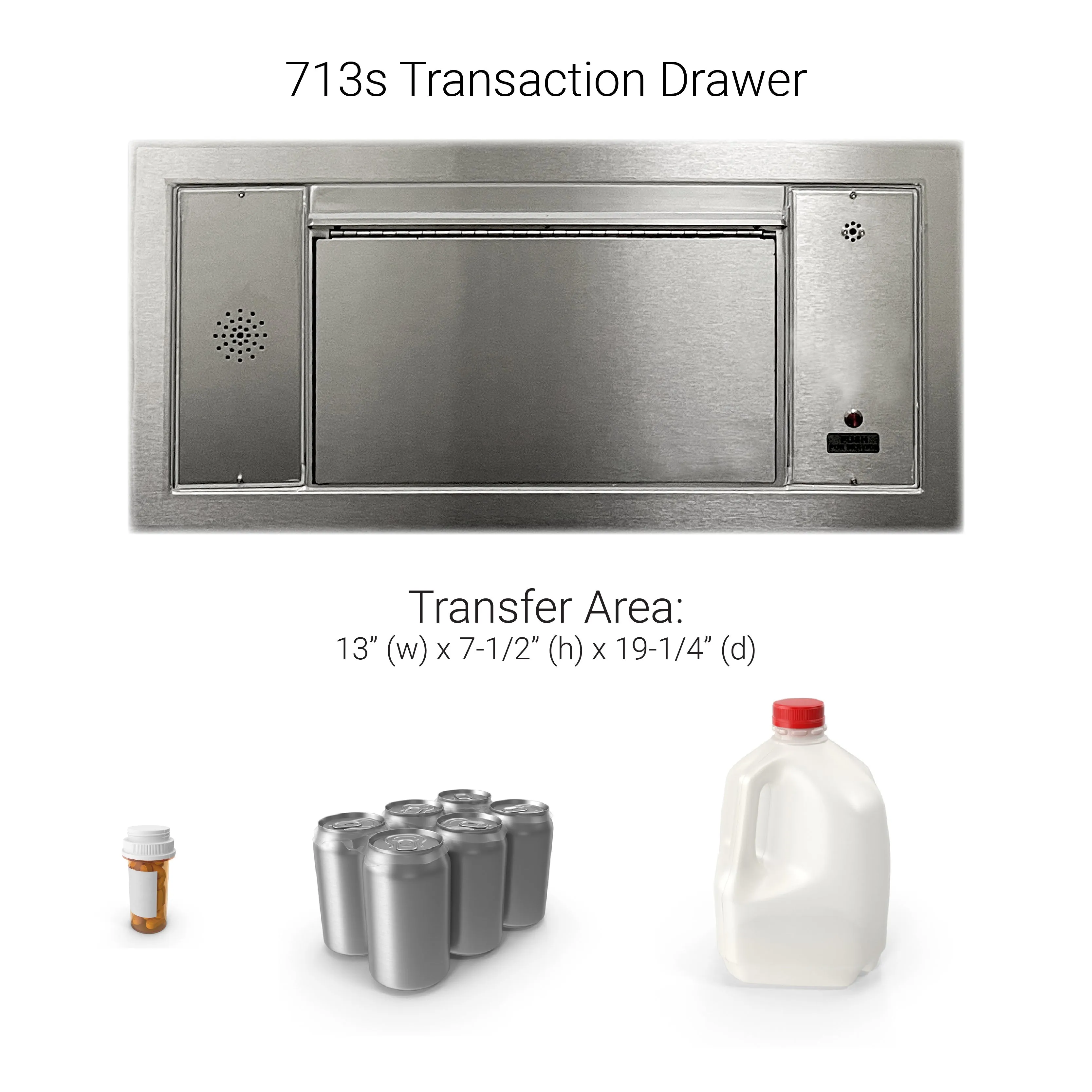 Quikserv PCJ-130-IP & QSP-713S-MAX-IP | Pharmacy Drive-thru Package 60" (W) x 53-1/2" (H) | Hurricane Impact Rated | 23318.1