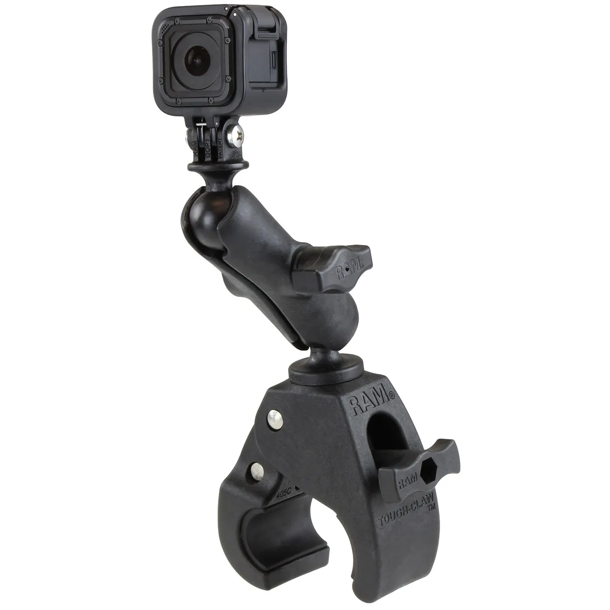 RAM® Tough-Claw™ Medium Clamp Mount with Universal Action Camera Adapter