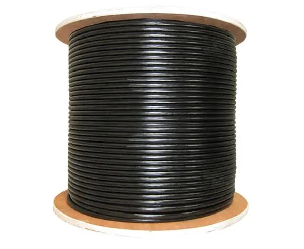 RG59 Siamese Coaxial Cable for CCTV, 20 AWG Bare Copper, 95% Copper Clad Aluminum Braid, 18/2 Stranded Copper Clad Aluminum