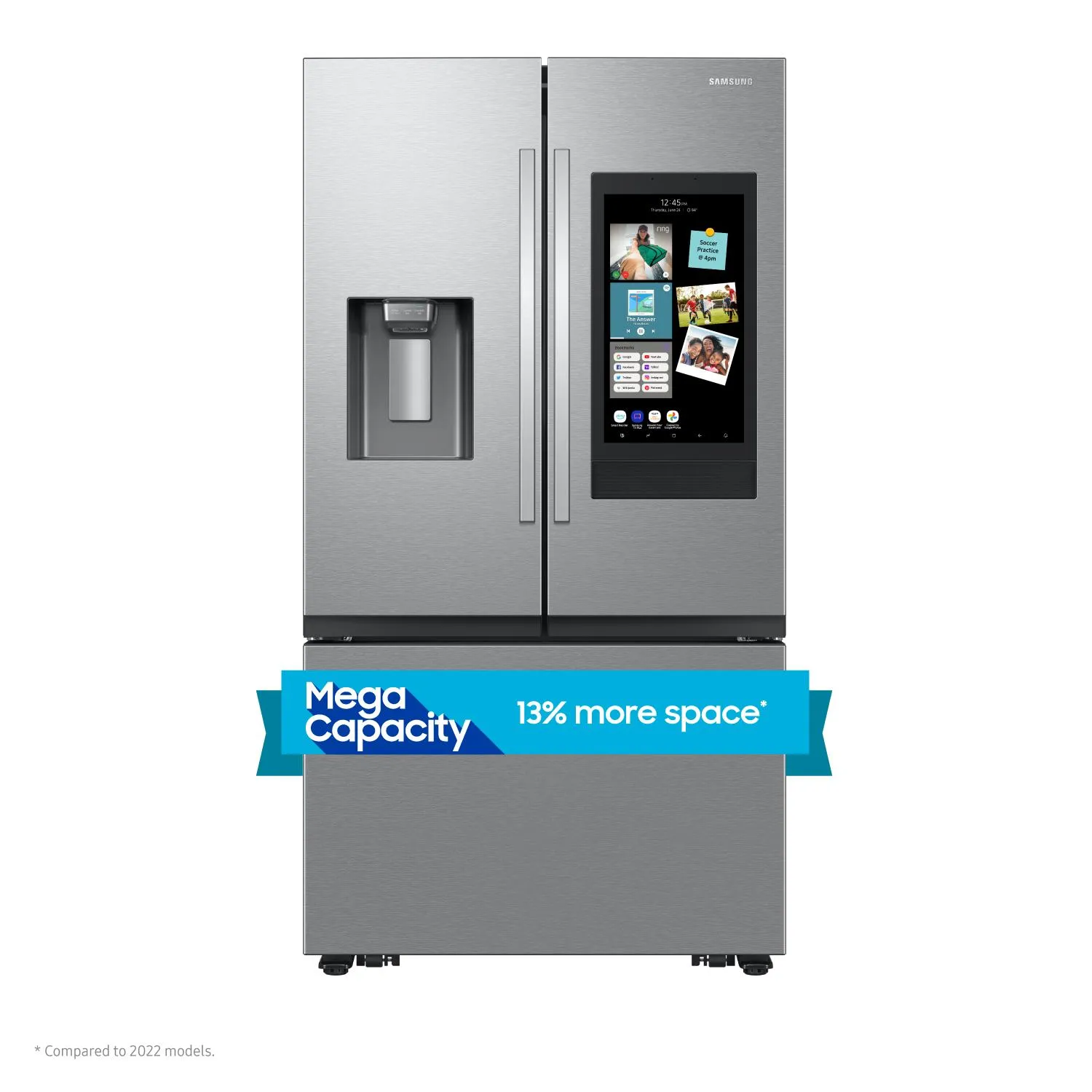 Samsung RF32CG5900SRAA 30 cu. ft. Mega Capacity 3-Door French Door Refrigerator with Family Hub™ in Stainless Steel