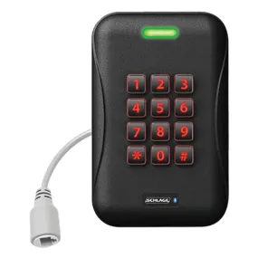 Schlage Electronics RCK15 BLK IP Reader Controller With Keypad, Single Gang Mount, Multi-Technology, Black Cover